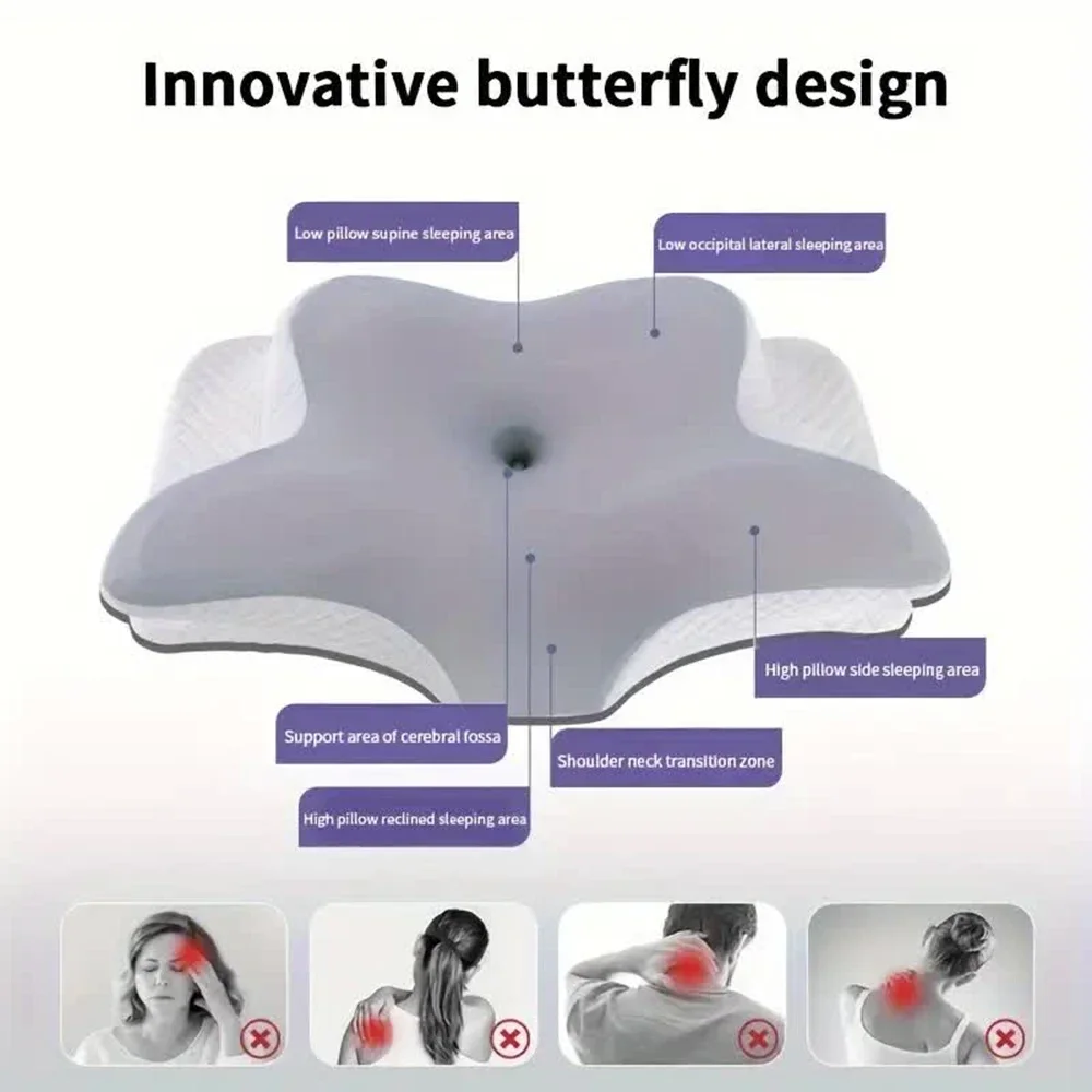 Memory Foam Orthopedic Pillow Neck Pain - Подушка из пены с эффектом памяти