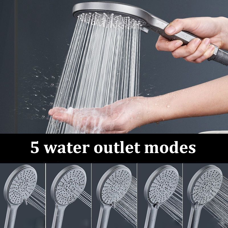 Черная душевая лейка с 5 режим – обзор и цена High Pressure Shower Head Handheld