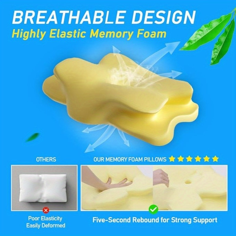 1 шт. эргономичная шейная поду – обзор и цена Memory Foam Orthopedic Pillow Neck Pain