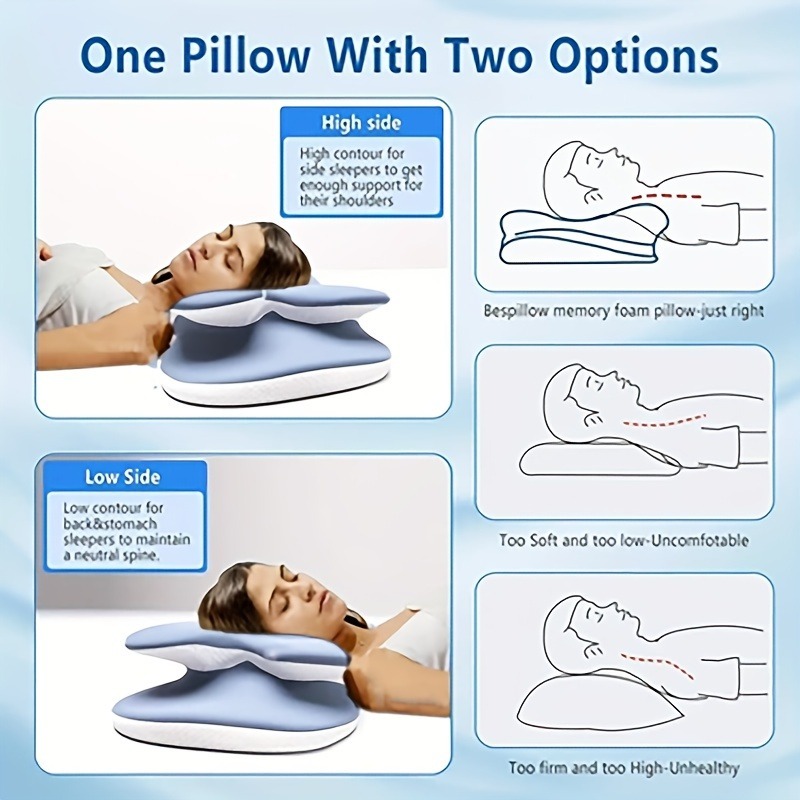 1 шт. эргономичная шейная поду – обзор и цена Memory Foam Orthopedic Pillow Neck Pain
