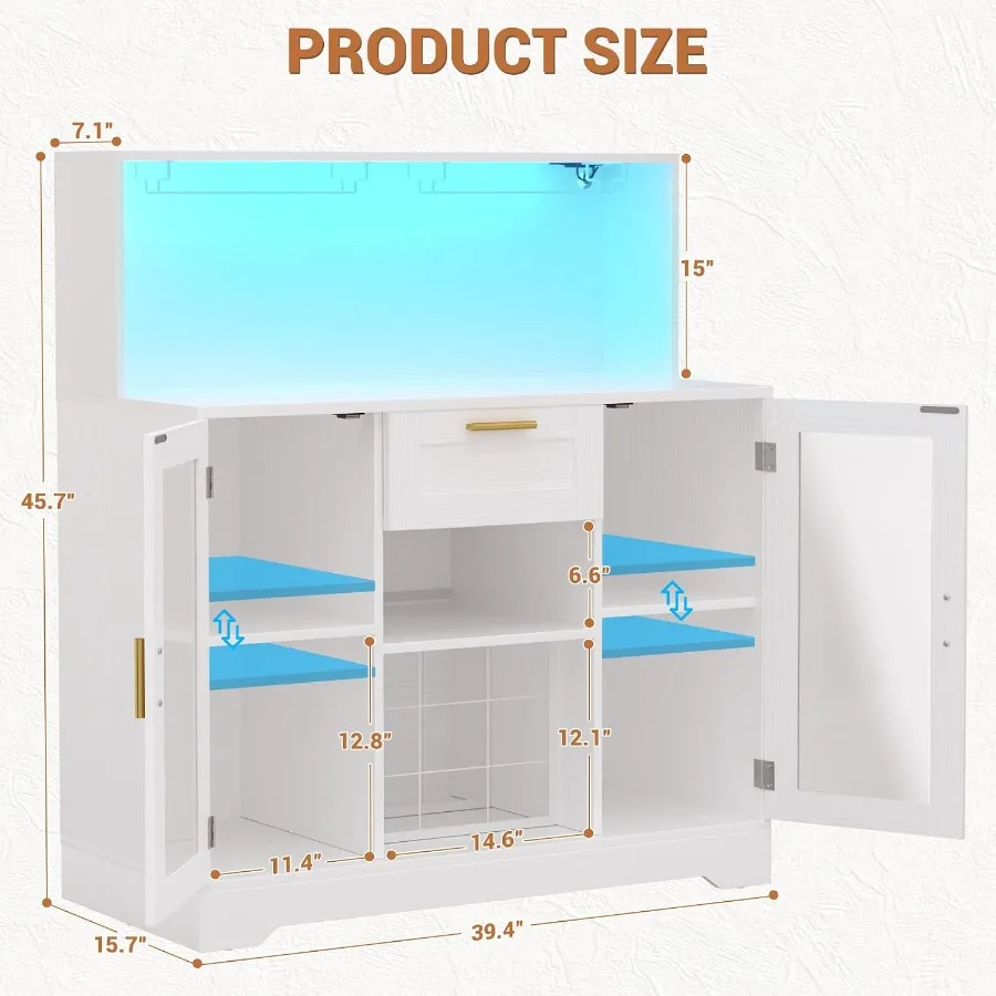 Кофейный шкаф с RGB-подсветкой – обзор и цена Storage & Organization